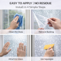Premium Self Adhesive Glass Paper Frosted Privacy Window Film | Glue Designer Glass Sticker Sheet | Bubble, Line & Classic Patterns | Heat & UV Protection. 
