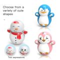 For Children Gift Cartoon Educational Toys Car Interior Decoration Relieve Stress Desktop Decompression Penguin Tumbler Snowman Tumbler Mini Tumbler Christmas Ornaments. 