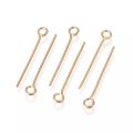 50-60 Pcs/bag 20-50 mm EYE Head Pins DIY Gold/Silver Head Pins For Jewelry Making Accessories. 