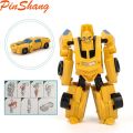 PinShang Kids Mini Optimus Prime Bumblebee Transformers Robot Toys Kid Megatron Ratchet Mirage Transformer Model Toy Car. 