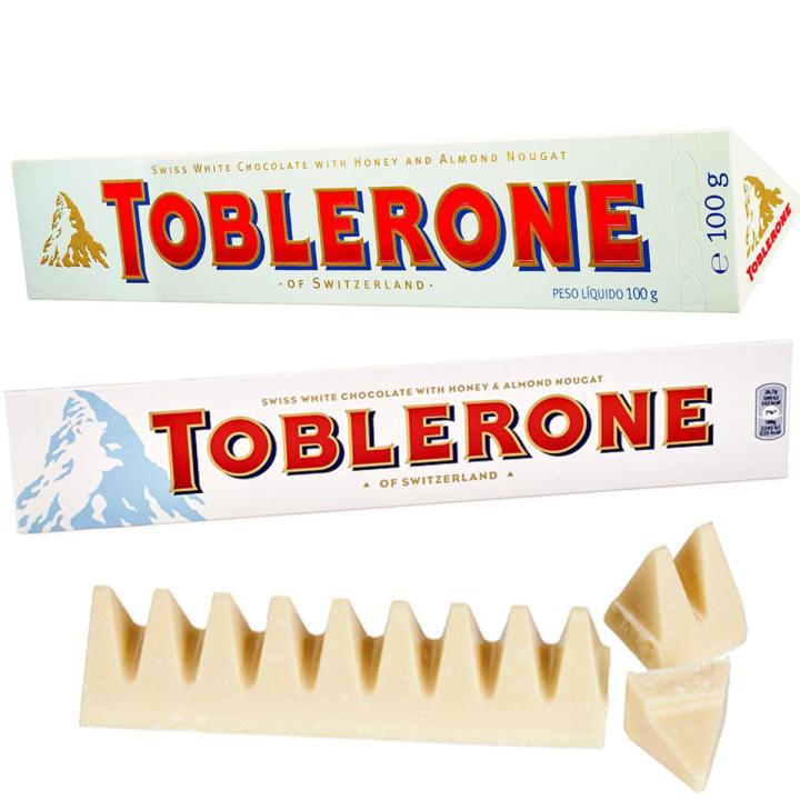 Toblerone White Chocolate With Honey & Almond 100g