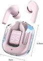 Air 31 Wireless Earbuds Transparent Bluetooth 5.3 Crystal Airpods Wireless Headset Charging Case Heavy Bass Stereo Earphones with Noise Reduction Microphone Waterproof Headphone LED Digital Display. 