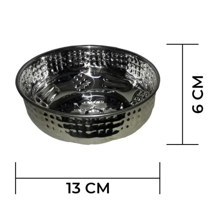 Stainless Steel Water Katora 2 Pcs
