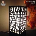 Lifestyle Glory Brand 3D Laser Cutting Wooden Lamp I Lamp I Wooden Lamp I Lamp For room I Lamp For Office I Lamp For Bedroom I Lamps for bedroom side table stylish I Lamp for drawing room. 