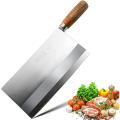 Huge Chinese Cheff Knife Kitchen Cleaver 9" Professional Knife Super Wide Stainless Steel Blade for Home & Restaurant Butcher Bone Meat Cutting Knife Stainless Steel Cleaver Knife Meat Cutting Bones Cutting Machine. 