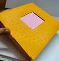 Gift Box (8x8x1.5 inches) with customized logo print and inside message (1Box). 