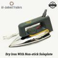 RAF Dry Iron - Light Weight Dry Iron - Classic Dry Iron with Non-stick Soleplate. 