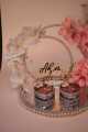 engagement ring platter/ ring plate/ customize ring plate with names/ with 2 ring boxes. 