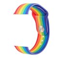 Rainbow Silicone Strap Watch Band For Apple Watch and any smart watch 41mm /  40mm /  38mm. 