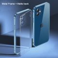 ARMICO Aluminum Alloy Metal Bumper Case for iPhone 14 Pro Max 14 Plus 14 13 12 11 Pro Max with Full Body Protective Camera slim Matte Back cover No fingerprints. 
