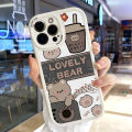 BILI for Redmi 12C 11A Cover Music Bear Lens Protection Soft PU Leather Phone Case. 