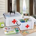 Large Family Medicine Box Plastic Multi - layer First Aid Kit Health Box Medicine Storage Box Household Medical Box. 