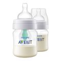 Avent Natural Feeding Bottles (11oz/330ml) - Multicolor - Anti-Colic, Feeding Bottle with Air Free Vent. 