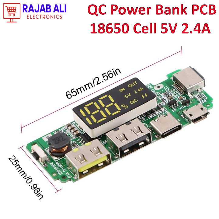 QC%20Power%20Bank%20Module%20%20With%20Digital%20Display%20Dual%20USB%205V%202.4A%20Micro/Type-C/Lighting%20USB%20Mobile%20Power%20Bank%2018650%20Charging%20Module%20Circuit%20Protection%20-%20Image%203