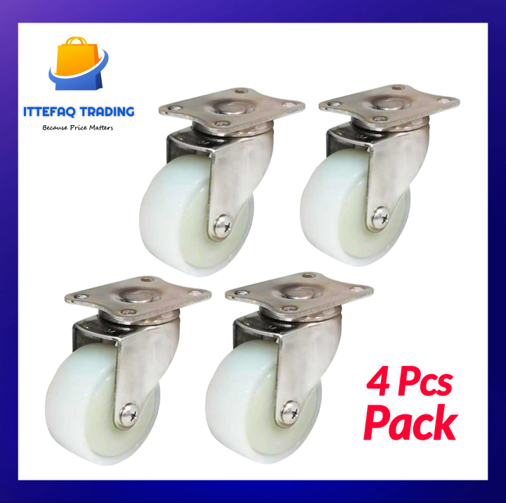 4Pcs%20Universal%20Caster%20Wheels%202"%20Furniture%20Wheel%20Castor%20White%20PP%20Nylon%20Dual%20Roller%20Wheel%20For%20Platform%20Trolley%20Chair%20-%20Image%207