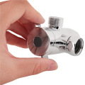 3 Way Shower Diverter with Hand Shower Cradle Faucet Overhead Spray Shower Arm Tee Splitter Boom Adapter. 