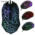 Kebidu USB Wired Mouse LED Luminous Colorful Computer Gaming Mouse 2400 DPI Ultra-precise Game Mice. 