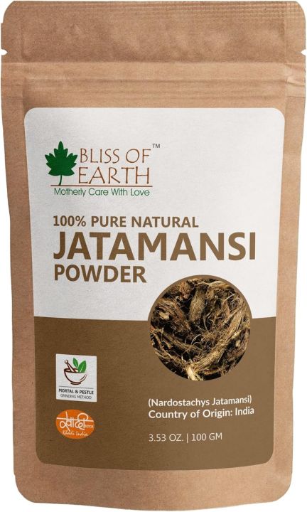 Bliss of Earth Jatamansi Powder For Hair Growth, 100% Pure Jatamansi Root Powder, Promotes Healthy Hair, 100gm