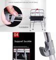 Walker with Seat For Adults, Elderly rollator Walking Frame, Elderly Walker- Up And Down Stairs Walker Lightweight Aluminum Adjustable Mobility Walking Aid-Retractable. 
