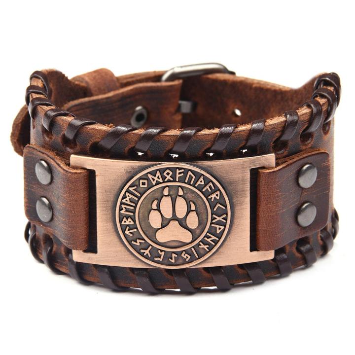 Pu Leather Bracelet Euramerpunk Wind North Polar Bear Type Bracelet