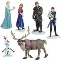 Set 6 mini figures 4cm Frozen Anna ELSA Olaf Sven Kristoff Hans Originals Disney Also for cake toppe. 