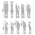 13Pcs Carving Knife Craft Sculpture Paper Cutting Blade Precision Engraving Cutter Non-Slip Hand Tool DIY Art Hobby Repair Set. 