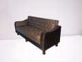 Sofa Combed Aram Design  3 Seater Stylish Emboss Tufting Brown Valvet & Colour Can be Customised {{ Special offer } Available. 
