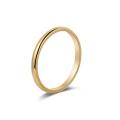 2mm Simple Titanium Steel Vein Ring Glossy Ring Female Couple Ring Ring Fine Stainless Steel Finger Ring Tide Jewelry. 