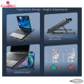 Coolbell 8X Cooling Pad For 14-17 Inch Laptops Gaming Notebook with 6 large Quiet Fans Laptop Stand with Phone Holder USB Powered Adjustable Mounts Stand with RGB LED Lights. 