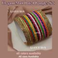 Jewellery for girls Stylish Matt Doted Bangles Kara Set | For Girls and Ladies| Casual and Formal | all sizes in all colors available. 