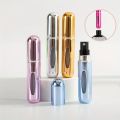 5ml Metal Perfume Atomizer Spray Bottle - Refillable & Leak-Proof, Travel-Sized, Compact & Lightweight, Ideal for Men & Women, Metal Empty Container. 