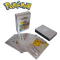 55 Plastic Pokemon Cards Pikachu Rare Collection High Quality May Vary. 