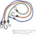 6.5mm Thick Road MTB Luggage Stacking Ropes For Bike Roof Rack Strap Hooks Traveling Cycling Bicycle motor cycle Bungee Cords Elastic Cord Strap Tie Fixed Band Hook Bike Rope. 