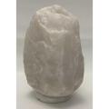 White Himalayan Salt Lamp. 