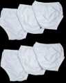 (Pack of 6) Baby White Panty - White Underwear / Diaper Cover / For Babies 0-5 Years. 