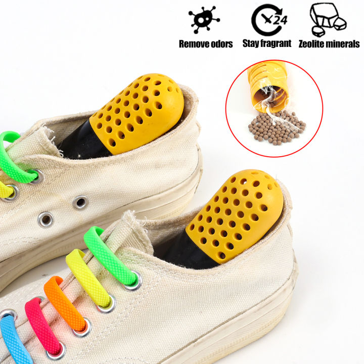 2Pcs/Set Deodorizer Shoe Closet Drawer Air Purifying Smell Remover Capsule Shape Moisture Absorber Dryer Ball