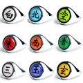 2pcs/SET Naruto Akatsuki Rings Headbands Cartoon Anime NARUTO Itchi Figure Cosplay Accessories Action Props Kids Gifts. 