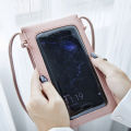 Cross Body Mobile Phone Bag Touching Screen Clear Window Mini Purse Cell Phone Bag Pouch FS99. 