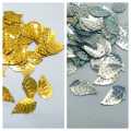 Pack of 100 Leaf  Sitaray In Silver & Gold  Beautiful Design, Flat Loose Sequins. 