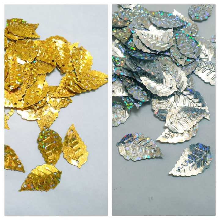 Pack%20of%20100%20Leaf%20%20Sitaray%20In%20Silver%20&%20Gold%20%20Beautiful%20Design,%20Flat%20Loose%20Sequins%20-%20Image%203