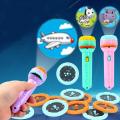 【HOT】 1.2’’ Children’S Flashlight Torch Projection Slide Set Of 10Pieces Hand Shadow Fine Motor Skill Toy For Kids Concentrate. 