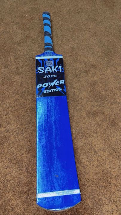Saki Sports Blue Power Edition | Premium Tape Ball Cricket Bat | Power ...