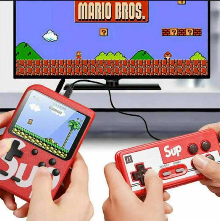 Sup Game Portable Video Game Box with Mario, Super Mario, Dr Mario, Contra, Turtles, and Other 400 Games with Battery Included