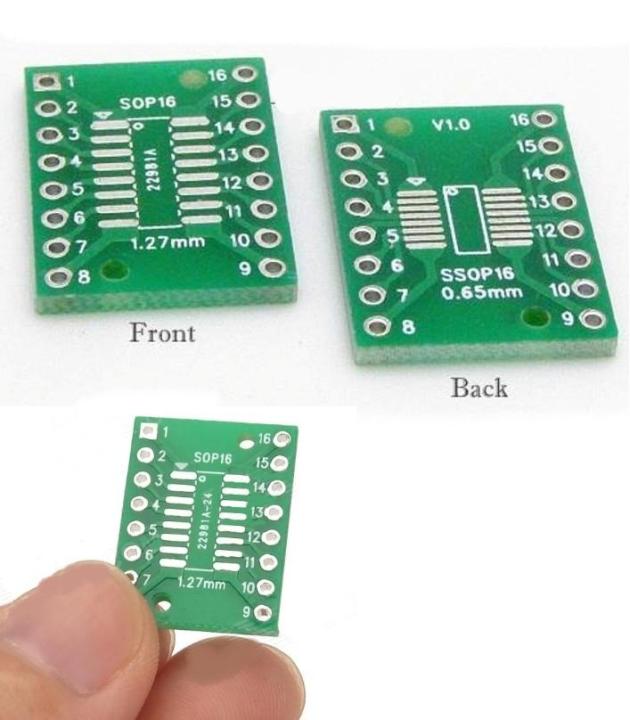 3pcs Dual Side SSOP16 TSSOP16 SOP16 SMD to DIP Adapter