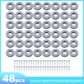 48Pcs Furniture Gliders PTFE Easy Moving Sliders with Screw Floor Protector for Tiled Hardwood Floors(25Mm Round). 