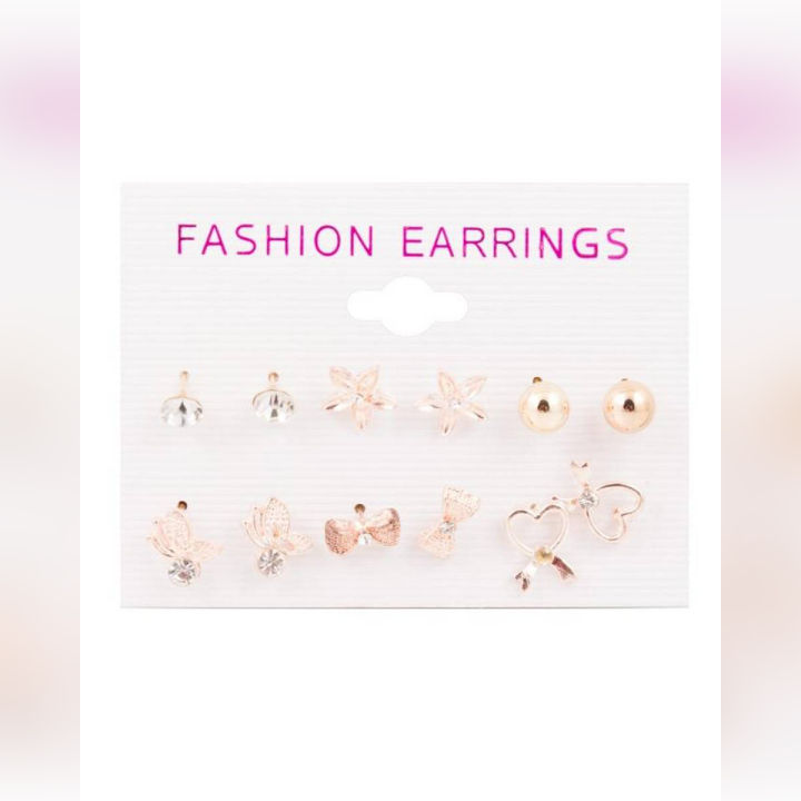 jewelry jewellery for girls Earrings Earings for girls Earings for Women 6 pairs