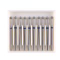 10pcs/pack Extra Long Dental Diamond Burs 25mm FG Dia-burs 1.6mm Shank for High Speed Handpiece Burs Dentist Tools. 