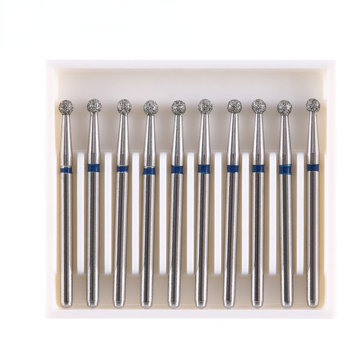 10pcs/pack Extra Long Dental Diamond Burs 25mm FG Dia-burs 1.6mm Shank for High Speed Handpiece Burs Dentist Tools