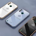 For Tecno Spark6 Go Case, Fashion INS Electroplated Bling Girl Boy Couples Straight Side Maple Leaf Soft TPU Phone Back Cover Case For TECNO SPARK 6 GO. 