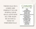 Hajj Dua Pocket Cards 21 Dua Cards Digital print Hajj Guide, Hajj Book, Duas for , Hajj Flashcards. 